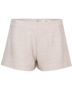 SÉLONE Neutrals Helia Relaxed Shorts Stone - Natural