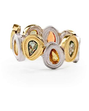 German Kabirski Rinn Mixed Sapphire Ring - Metallic
