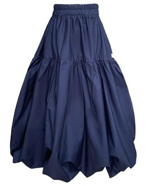 Frock Tales Mylar Puffball Midi Skirt - Blue