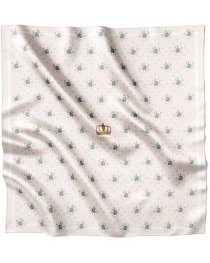 Lamberty Munich Neutrals Alpine Edelweiss Wedding Midi Silk Twill Raw Milk - Natural