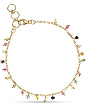 Amadeus Allegra Watermelon Tourmaline Bracelet - Metallic
