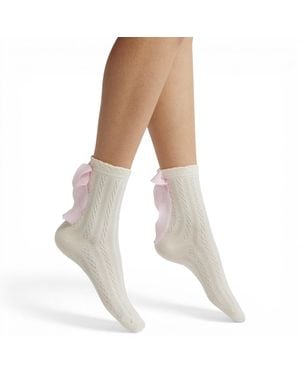 HIGH HEEL JUNGLE by KATHRYN EISMAN Mel Bow Socks - Metallic