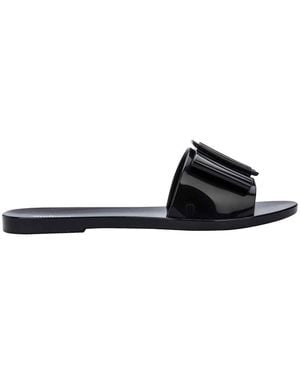 Melissa Babe Flat Slides - Black
