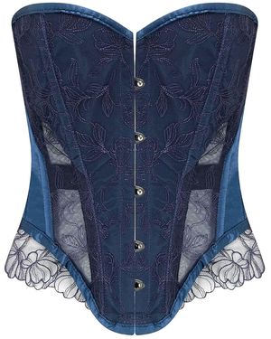 Voller the Corset Company Limited Aria Overbust Corset - Blue