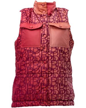 Maison Bogomil Down Vest With Original Print - Red