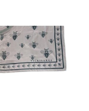 Vickisarge The Silk Bee Scarf - Gray
