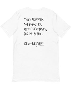 Anchor and Crew Think Ocean Rhino Aspirations Cotton Embroidered T-Shirt - White