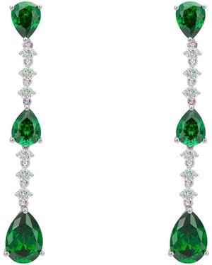 LÁTELITA London Elizabeth Drop Earrings Emerald - Green
