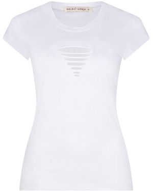Love and Nostalgia Slash Tee - White