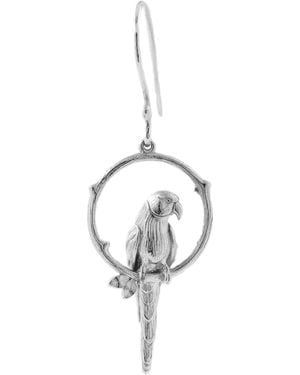 Lee Renee Parakeet Earring – Large, Upright - Metallic
