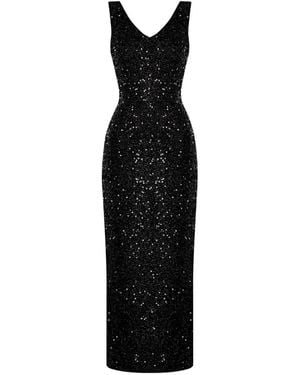 Elsava Nox Sequin Dress - Black