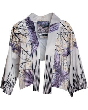 ARTISTA Rizz Cropped Kimono - Blue
