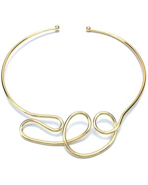 Chanel Joan Elkayam Abstract Choker Necklace - Metallic