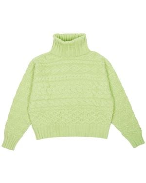 Gigi Knitwear Cable Jumper - Green
