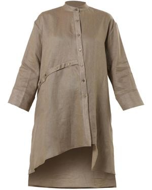 Metamorph Long Linen Shirt - Natural