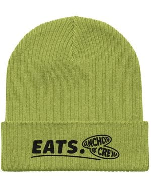 Anchor and Crew Leaf Eats Gen. Organic Cotton Embroidered Beanie - Green