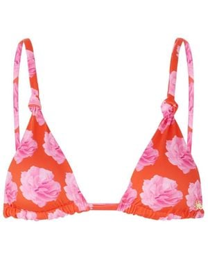 Favorite Flowers Rose Scrunch Top - Red
