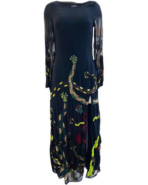 Any Old Iron Snake Dress - Blue