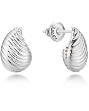 Didier Dubot Sensuelle Raw Flow Textured Earrings - Metallic