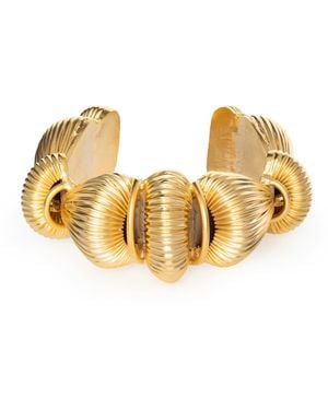 Meraki by Rashmi Bajaj Bellona Plated Cuff Bracelet - Metallic
