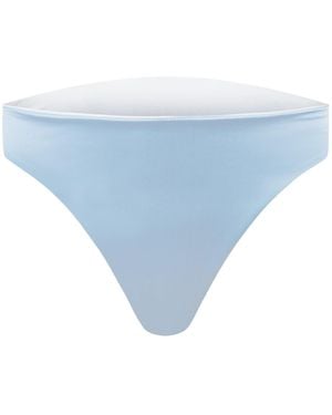 Ekcentrik Crush Satin High Waist Briefs - Blue