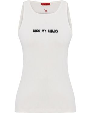 Pcfg Cotton Rib Tank Top - White