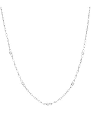 Dinny Hall Lab Sapphire Paperclip Chain Necklace - Metallic
