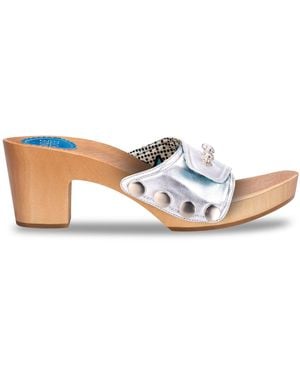 Nique Forde Glazed Georgie Sandals - White