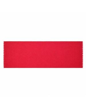 Pink Maharani Cashmere Double Weave Stole - Red