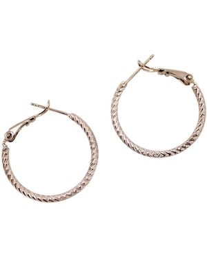 1610Istanbul Modern Hoop Timeless Earrings - Metallic