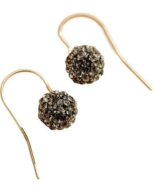 Posh Totty Designs Disco Ball Hanging Earrings - Metallic