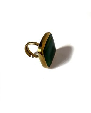 Lala Salama Wazi Square Ring - Green
