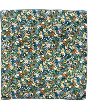 LE COLONEL Liberty Thorpeness Silk Square - Green