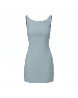 Belsize25 Oto Series – Office To Off-Duty Mini Dress - Blue