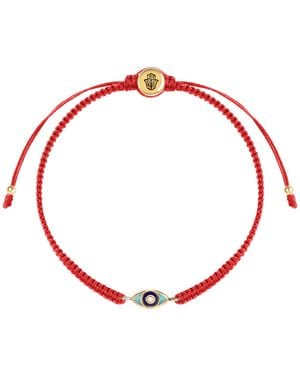 Karma and Luck String Evil Eye Bracelet – Protection Lucky Charm Jewellery – Spiritual Essence - Red