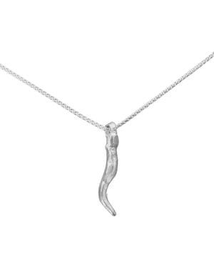 Adele Jade Cornicello Amulet Necklace - Metallic