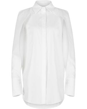 Clothes by Locker Room Cape-Effect Button-Down Shirt - White