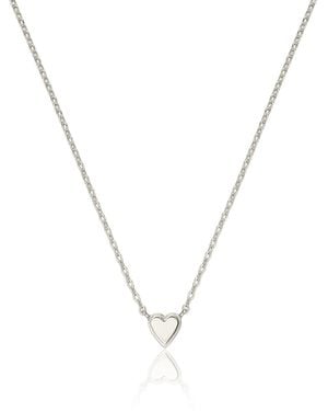 Lily & Roo Tiny Heart Necklace - Metallic