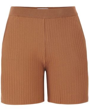 SALANIDA Terra Ribbed Shorts - White