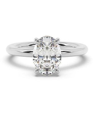 Artisan Lab-Grown Diamond Prong-Set Statement Ring - White