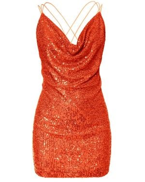 AGGI by HALEWSKI Selena Sun Mini Sequine Dress - Red