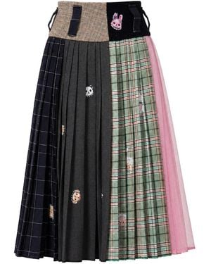 Castaneda Gâteau Pleated Skirt - Black