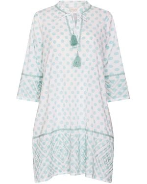 NoLoGo-chic Holiday Block Dress Cotton - Blue