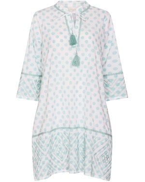 NoLoGo-chic Holiday Block Dress Cotton - Blue