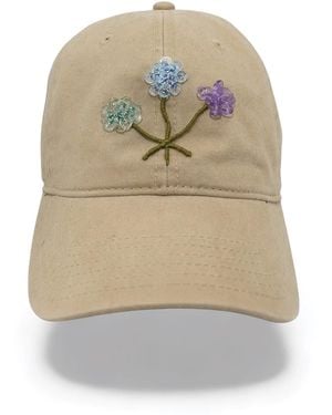 C. Grassi Crystal Garden Dad Hat - Natural