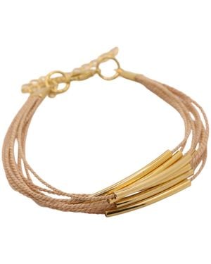 Nart Nature Making Art Neutrals The Elemental Buriti Natural Fibre Bracelet - Metallic
