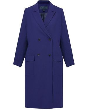 Helen Mcalinden Victoria Ink Coat - Blue