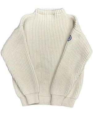 Arthur Beale Erebus Boat Neck Pullover - White
