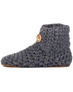 Kingdom of Wow Extra Chunky Bamboo Wool Slippers - Grey