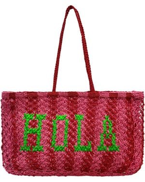 Lilly Loves Hola Jute Bag - Red